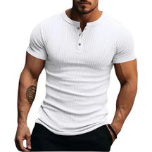 Camisa de Manga Curta Masculina Listrada Esportiva