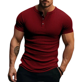 Camisa de Manga Curta Masculina Listrada Esportiva