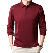 Camisa de Manga Longa Masculina Gola Polo 100% Algodão