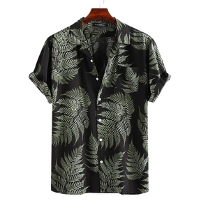 Camisa de Manga Curta Masculina Havaiana