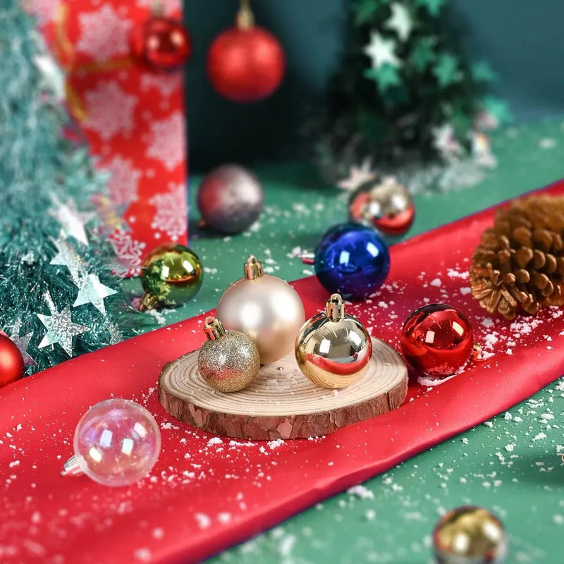 Bolas Natalinas Pintadas - Adornos Festivos para sua Árvore de Natal