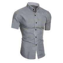 Camisa de Manga Curta Masculina Slim Fit