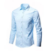 Camisa de Manga Longa Social Masculina Slim Fit