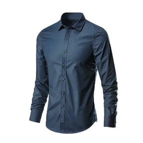 Camisa de Manga Longa Social Masculina Slim Fit