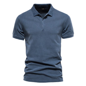 Camisa de Manga Curta Polo Masculina Casual