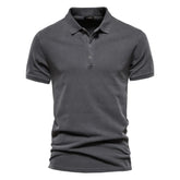 Camisa de Manga Curta Polo Masculina Casual