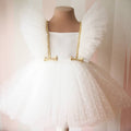 Vestido de Renda Princesa Rosa Branco