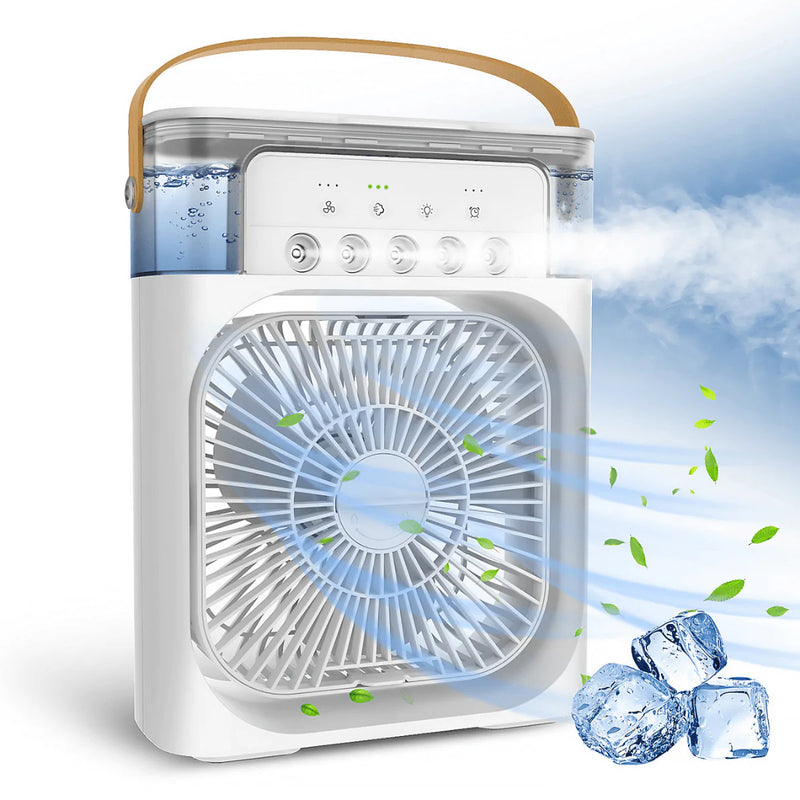Mini Climatizador de Ar Portátil Icy Air - Com Reservatório para Água e Gelo
